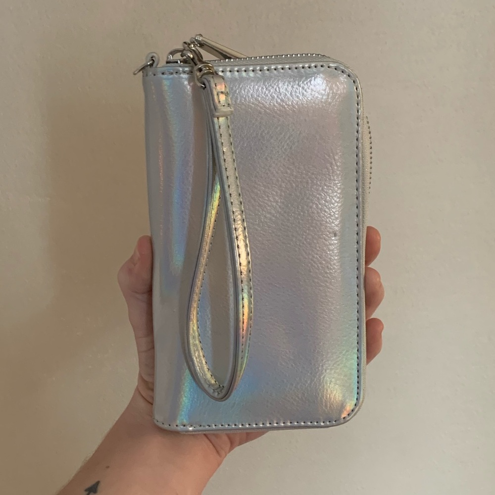 Iridescent Zip Wallet